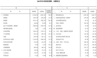 *财政预算、决算收支