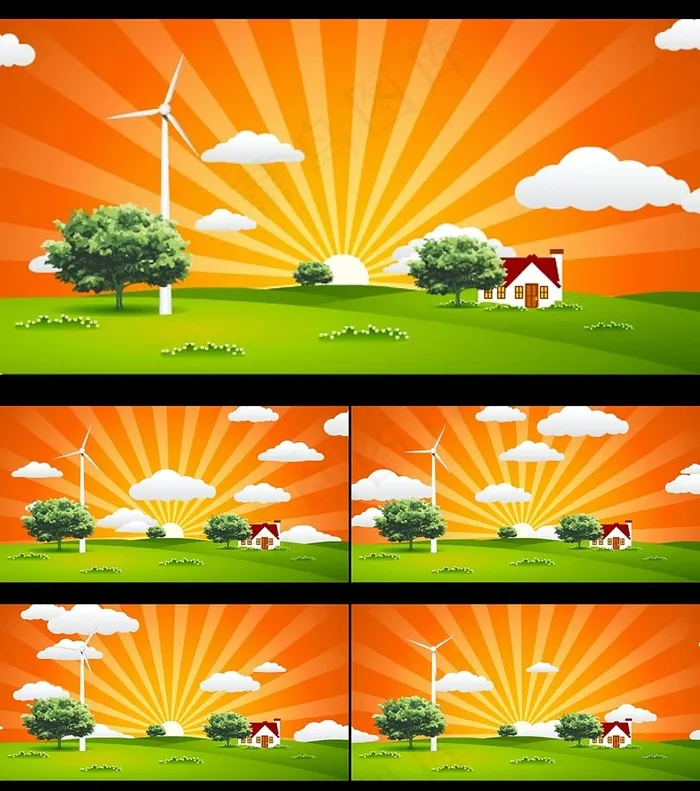 精品卡通背景视频素材