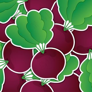 矢量格式的甜菜标签卡