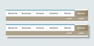 横向导航菜单白色