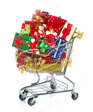 推车里的圣诞礼物