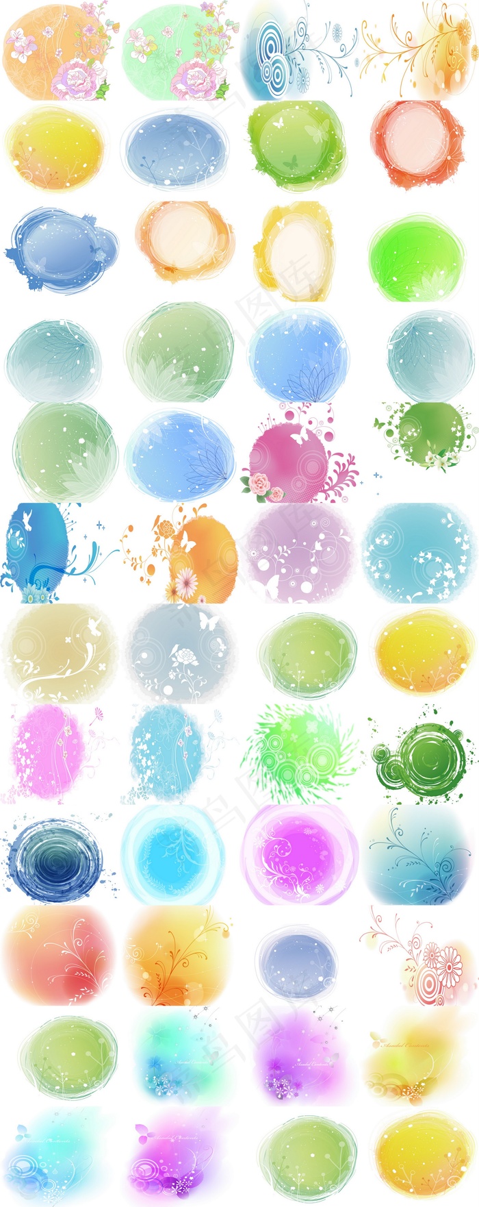 创意手绘花朵素材