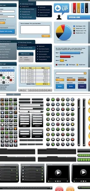 与网页相关矢量素材