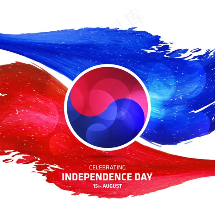 韩国独立日背景ai矢量模版下载