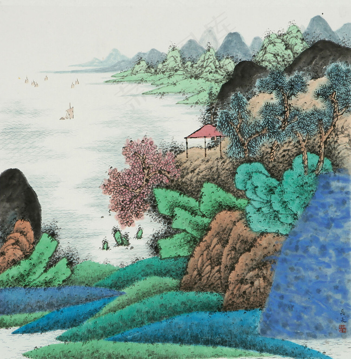 中国风景画图片