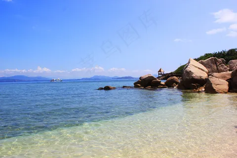 迷人的海滩风光图片