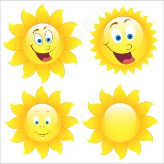 快乐的向量的花