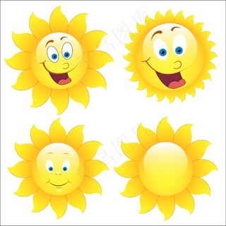 快乐的向量的花