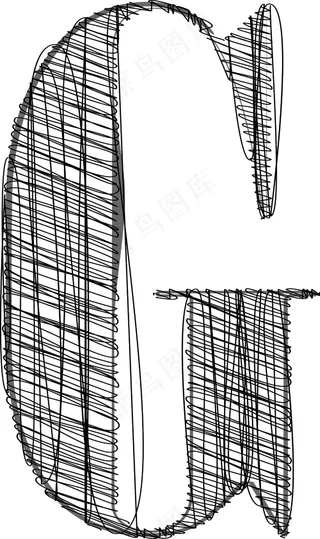 手绘字体矢量插画