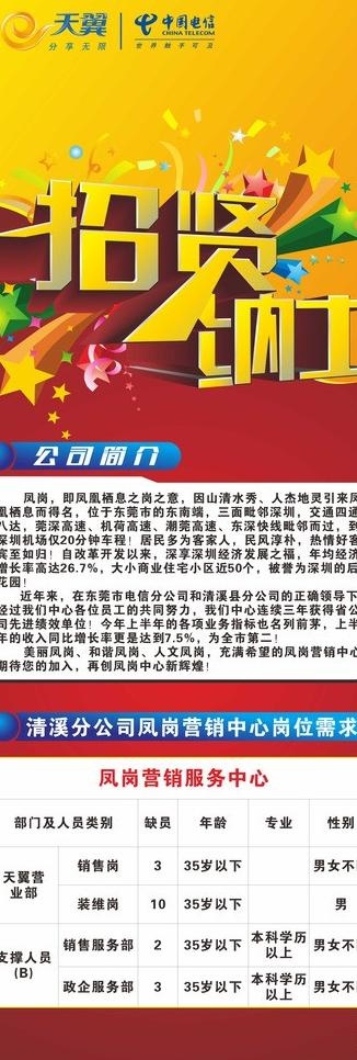 招聘展架图片cdr矢量模版下载