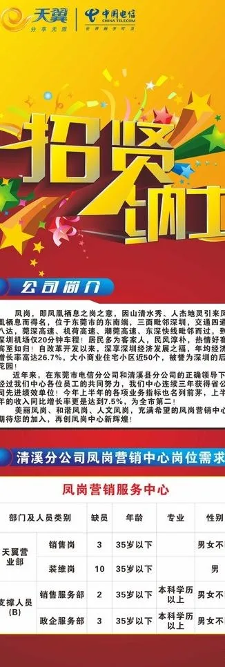 招聘展架图片cdr矢量模版下载