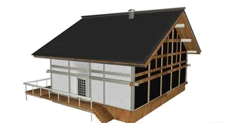 度假屋单体模型