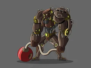 卡通怪兽形象插画