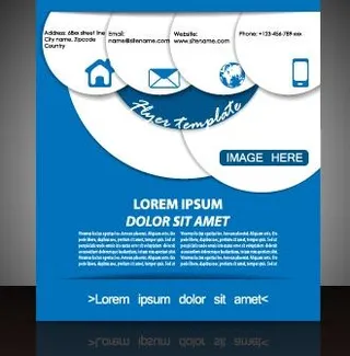 现代商务旅客和盖的小册子矢量素材0...