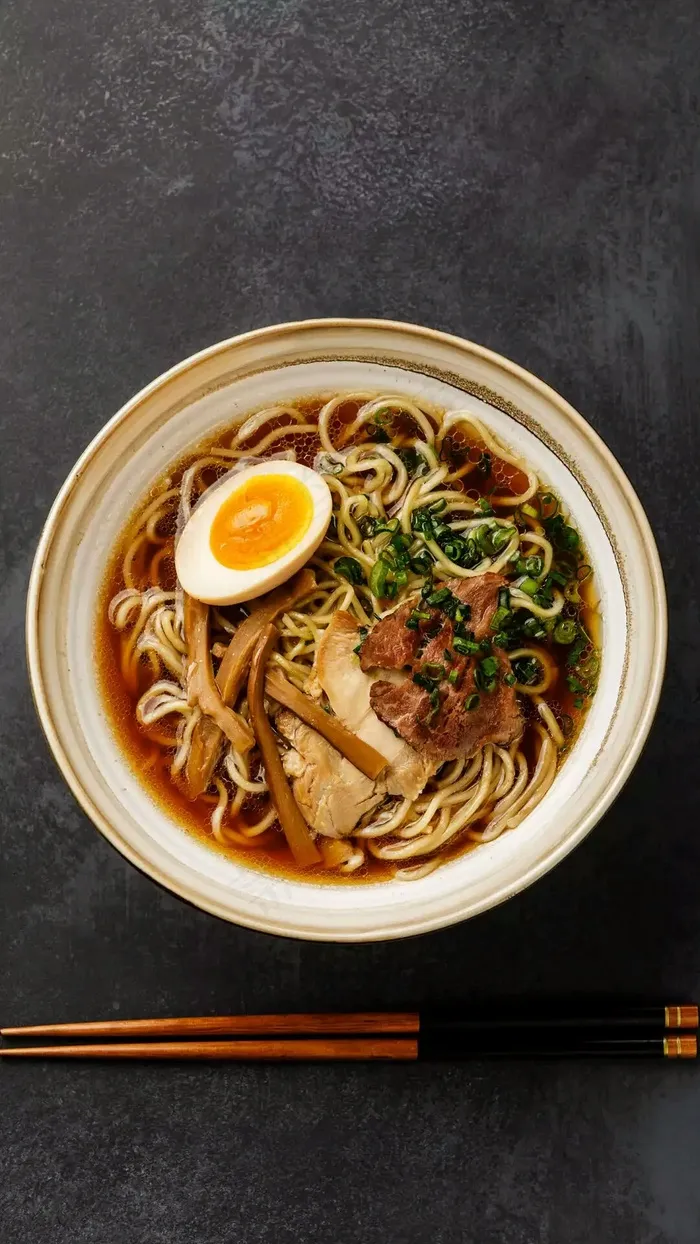 鸡蛋汤面高清摄影图片