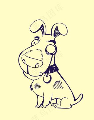 手绘动物简笔插画卡通动物