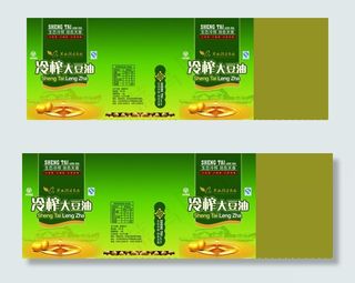 冷榨 豆油 包装图片