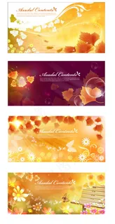 幻彩花卉装饰矢量