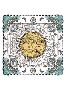 欧式花纹围巾图案地毯图案