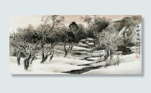 雪野寒林图片 雪野寒林图片