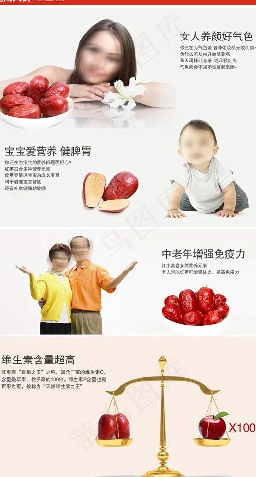 淘宝详情促销适用人群图片psd模版下载