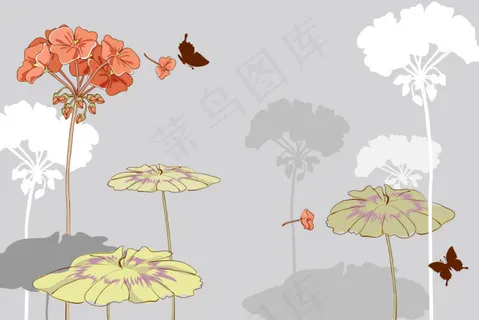 手绘花纹花卉 手绘花纹花卉
