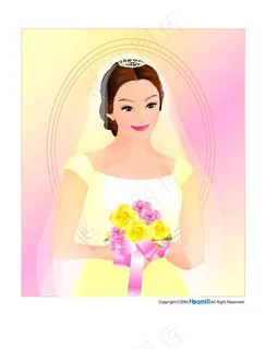 矢量婚礼人物054