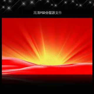 高清大气红色喜庆背景模板源文件