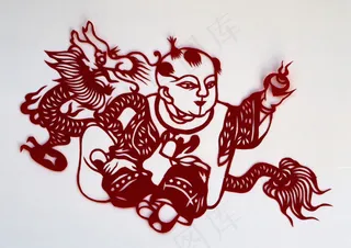 中国福娃剪纸素材