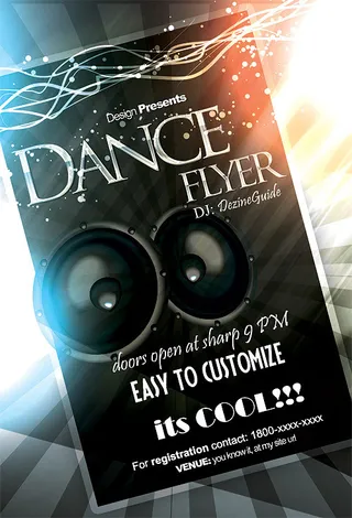 DJ舞池劲爆炫动时尚海报彩页