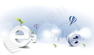 e时代网络科技主题插画矢量素材