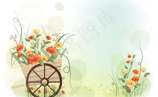 韩国植物装饰边框矢量图12