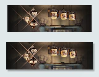 中国风淘宝陶瓷灯具促销海报　