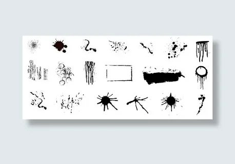 水墨元素矢量素材