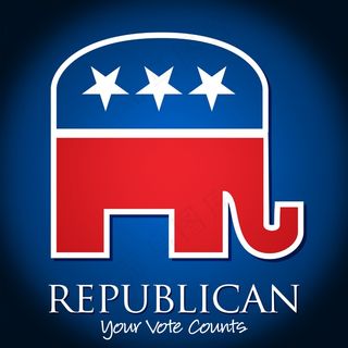 您的投票选举共和党卡/海报矢量格式