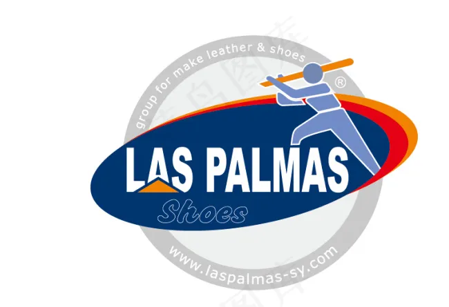 Las Palmas鞋业鞋子标志eps,ai矢量模版下载