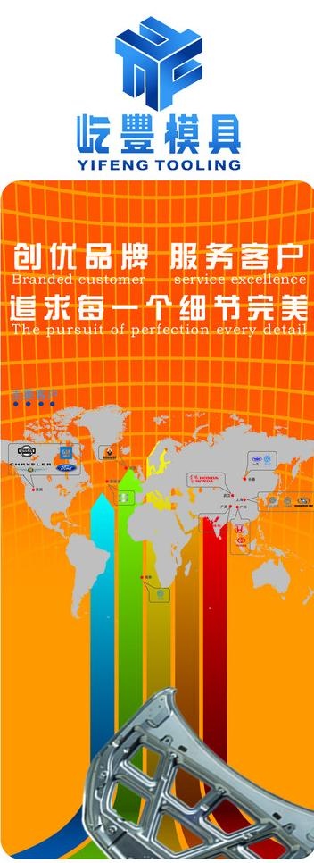 易拉宝图片psd模版下载
