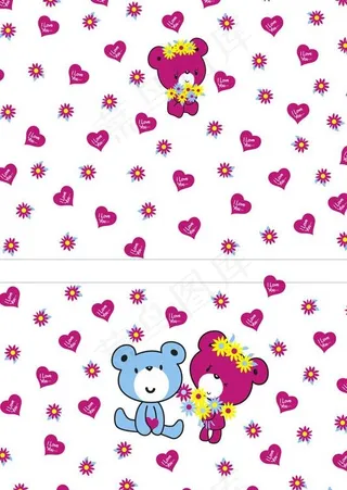 可爱小熊 印花图片