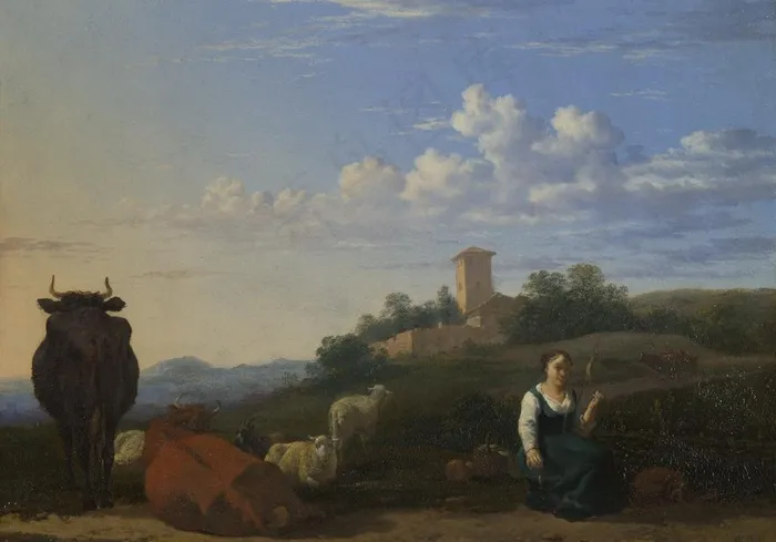 意大利风景画图片