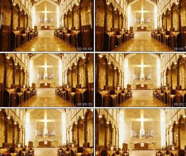 古典婚礼教堂动态视频