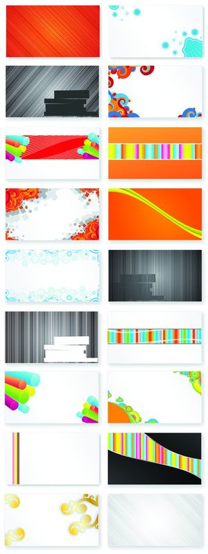 时尚商业名片矢量背景