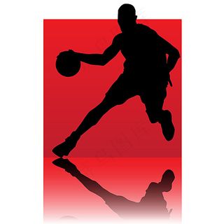 篮球运动人物剪影
