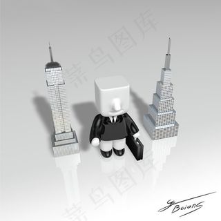 3D商务人物psd素材