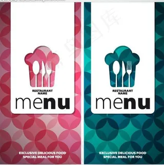 西餐厅menu菜单图片