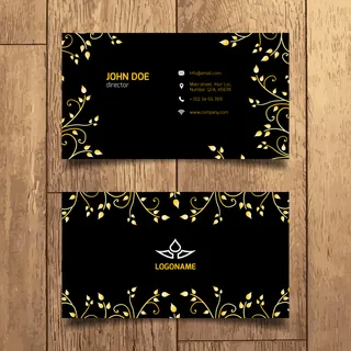 黑色蓝色IT科技大气名片