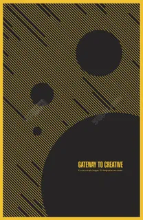 黄色斜纹和黑色圆形