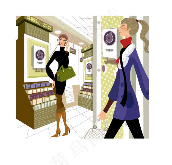 购物的女生