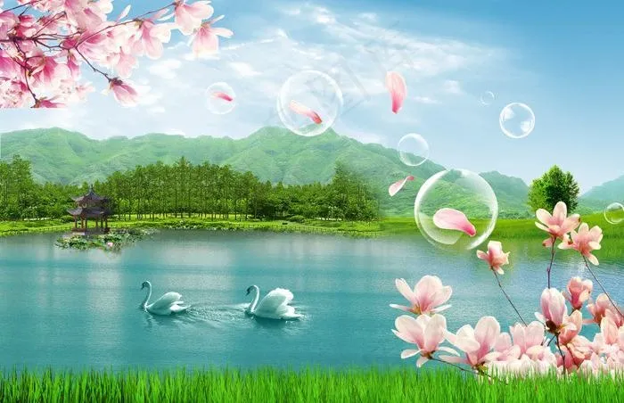 风景画图片(3781X2756(DPI:350))psd模版下载