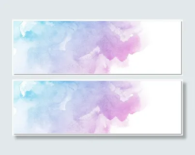 清新彩色水彩晕染背景