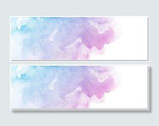 清新彩色水彩晕染背景